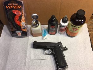 Supplies needed to Clean a Kimber 1911