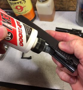 Lubricating the slide of a Kimber 1911 pistol