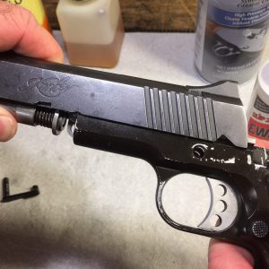 Removing the slide from the Kimber 1911