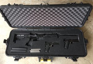 Plano Rifle Case with AR-15 and 2 Handguns