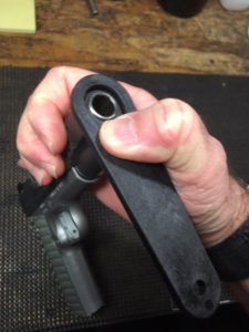 Align Barrel Bushing Wrench and Press Down