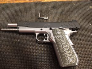 How to Disassemble a Kimber 1911- Remove the slide lock lever