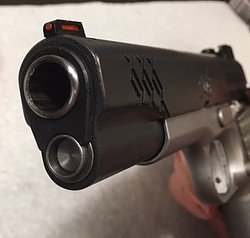 How to Reassemble a 1911-The muzzle should look like this