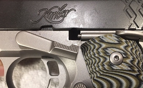 How to Reassemble a 1911-Line Up the Notch in the Slide with the Square Hole
