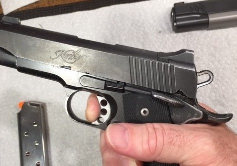1911 Function and Safety Check-Press the trigger and the hammer will fall