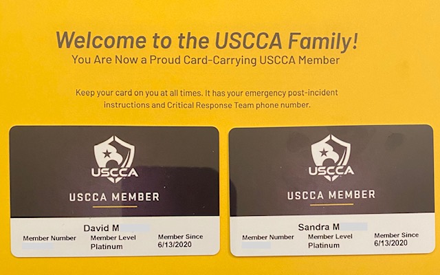 USCCA Platinum Membership ID cards and Welcome kit