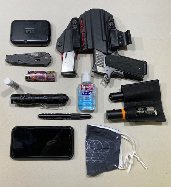 all the items I carry in my tactical pants pockets every day