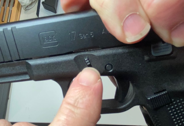 How to Field Strip & Clean a Glock 17 9mm or Glock 19 9mm Pistol: Locate the Take-Down levers on BOTH sides of the gun