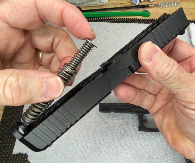 Remove the Glock recoil spring assembly