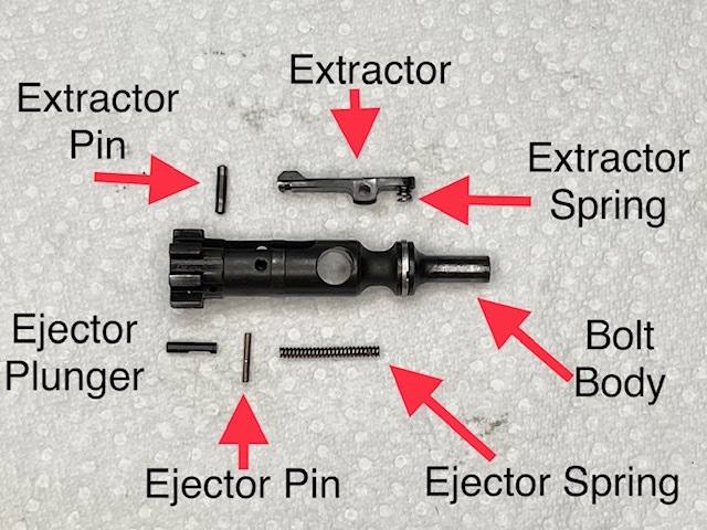 How to Disassemble an AR-15 BCG: Bolt components
