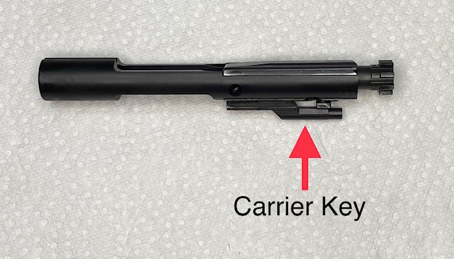 Carrier Key Location on the Bolt Carrier Group