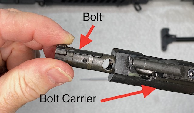 How to Disassemble an AR-15 BCG: Pull the Bolt out of the Carrier