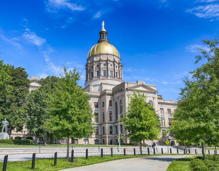 Georgia Gun laws: State of Georgia Capitol Building in Atlanta