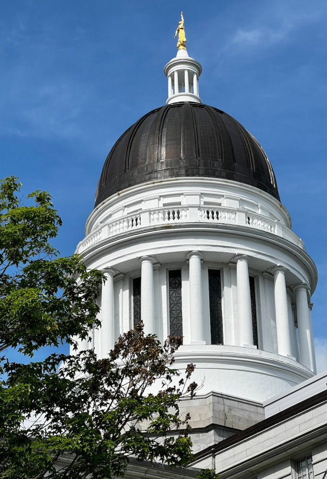 Maine Constitutional Carry: State of Maine Capitol Building in Augusta, ME