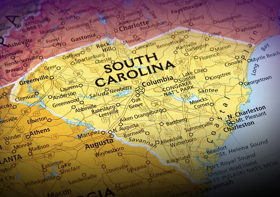 South Carolina concealed Carry Reciprocity: Map of State of South Carolina