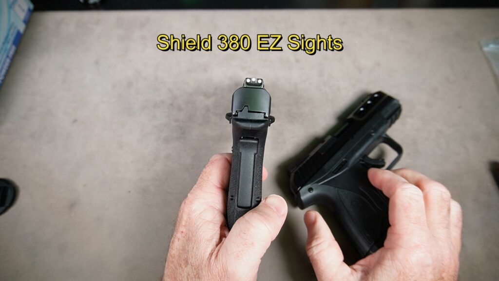Ruger Security 380 vs Shield 380EZ: Shield EZ 380 sights