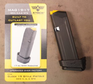 XTech Tactical Glock 19 Upgraded 17 round magazine