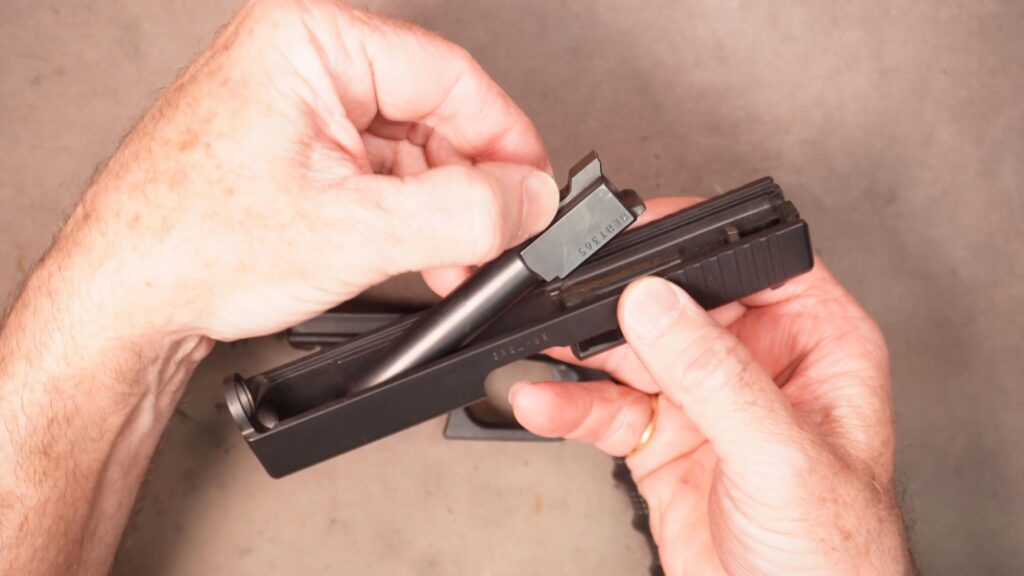 Snapshot_20260823225058 | Dave's Gun Maintenance, Gear Reviews, Training Remove the barrel from the slide